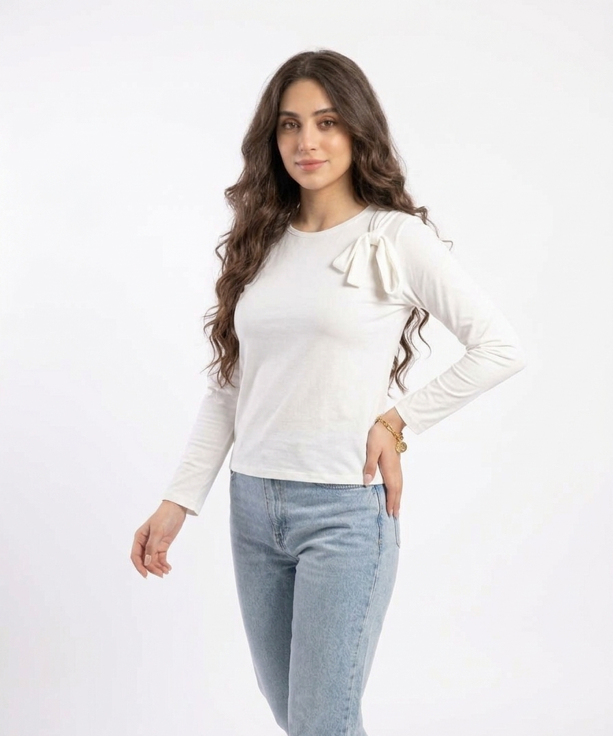 توب كحلي فيونكة