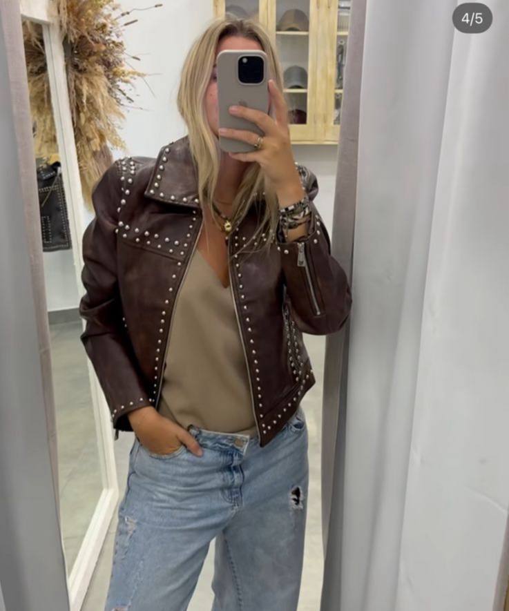 Studded Leather Jacket