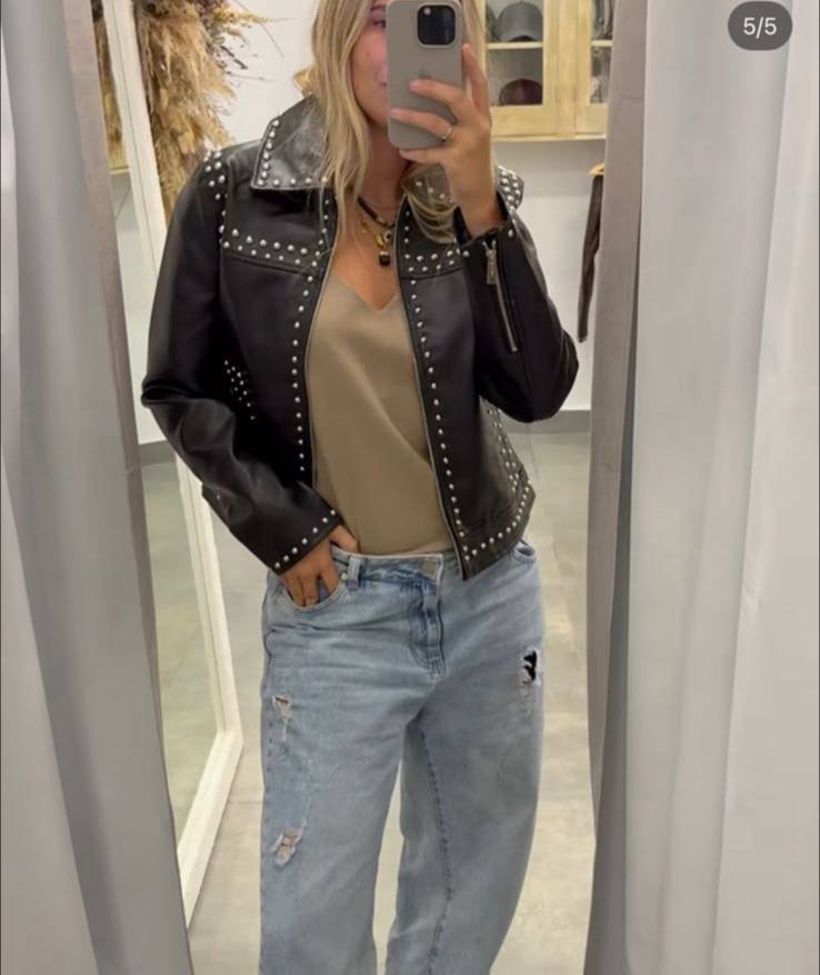 Studded Leather Jacket