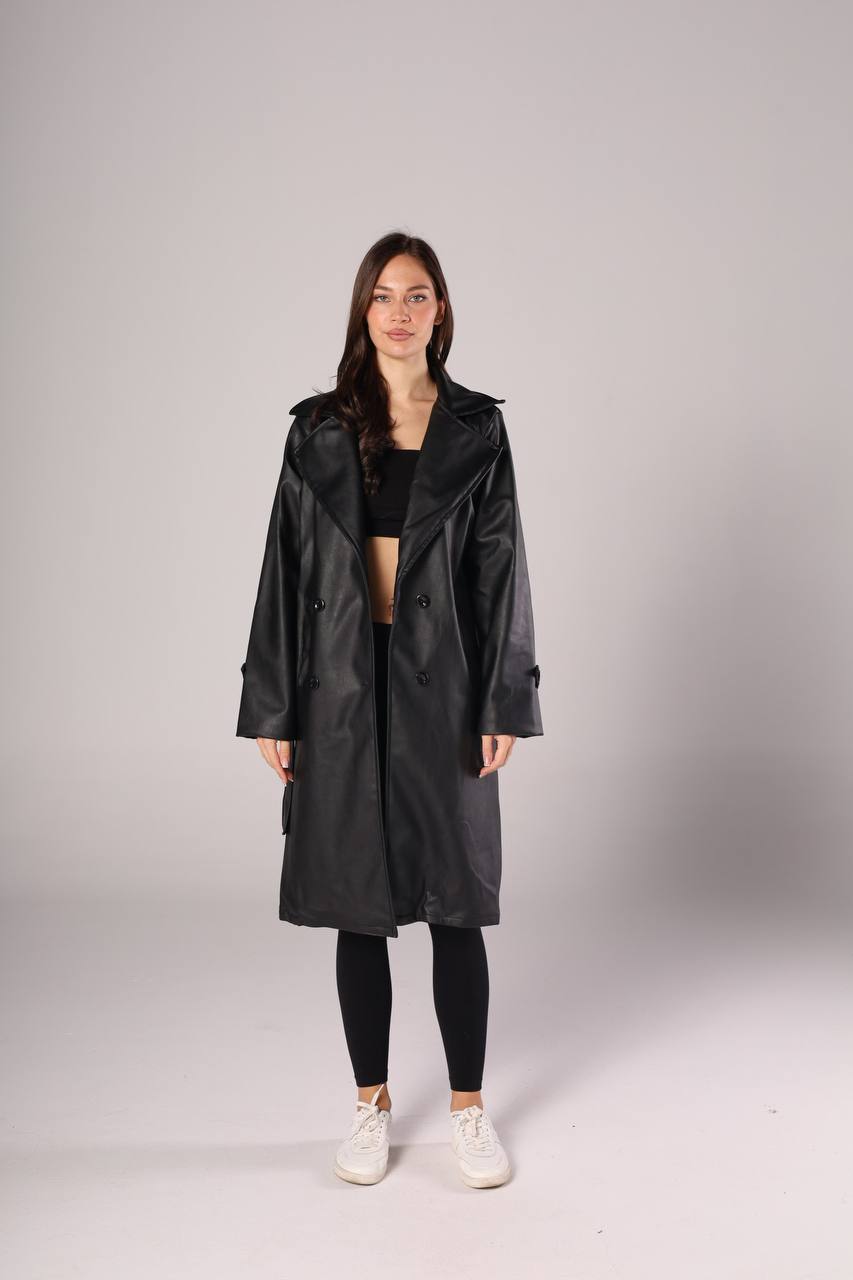 Classic Leather Trench