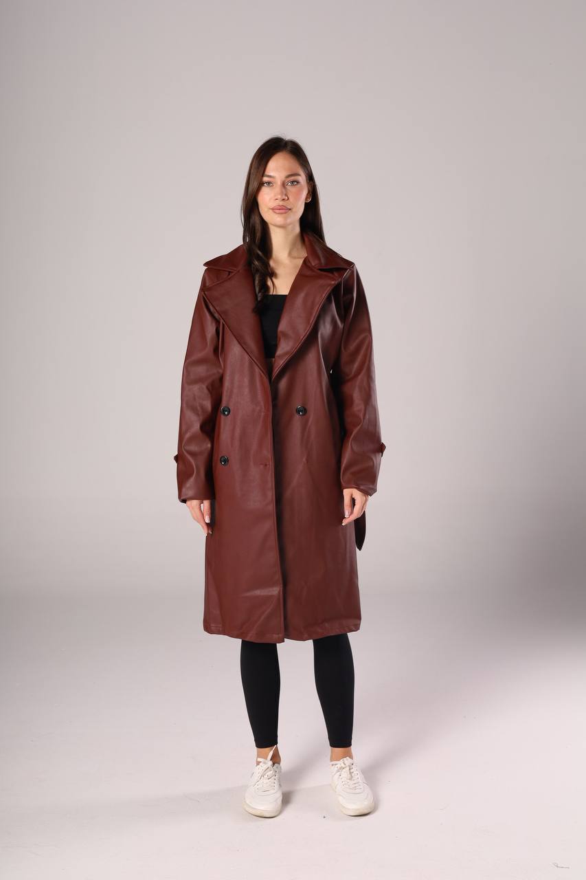 Classic Leather Trench