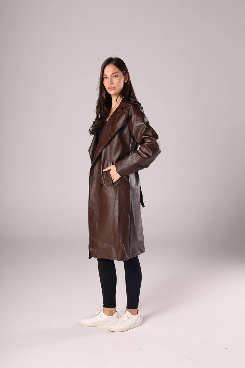 Classic Leather Trench