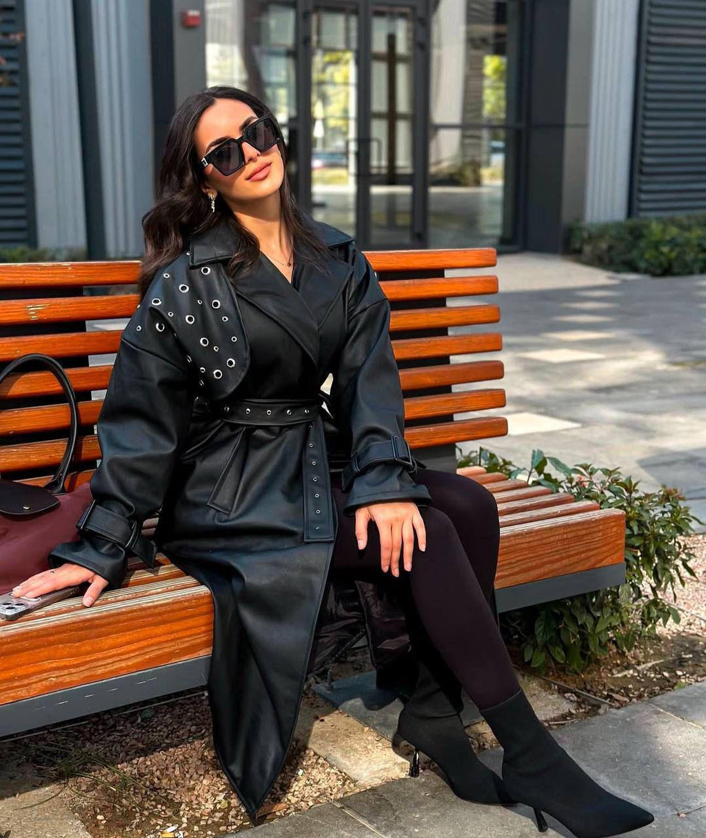 Long Leather Coat