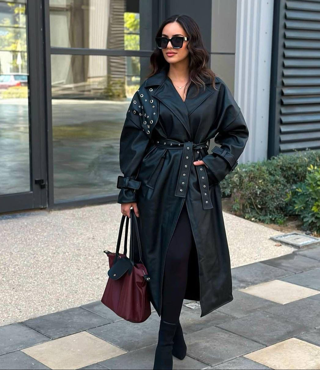 Long Leather Coat