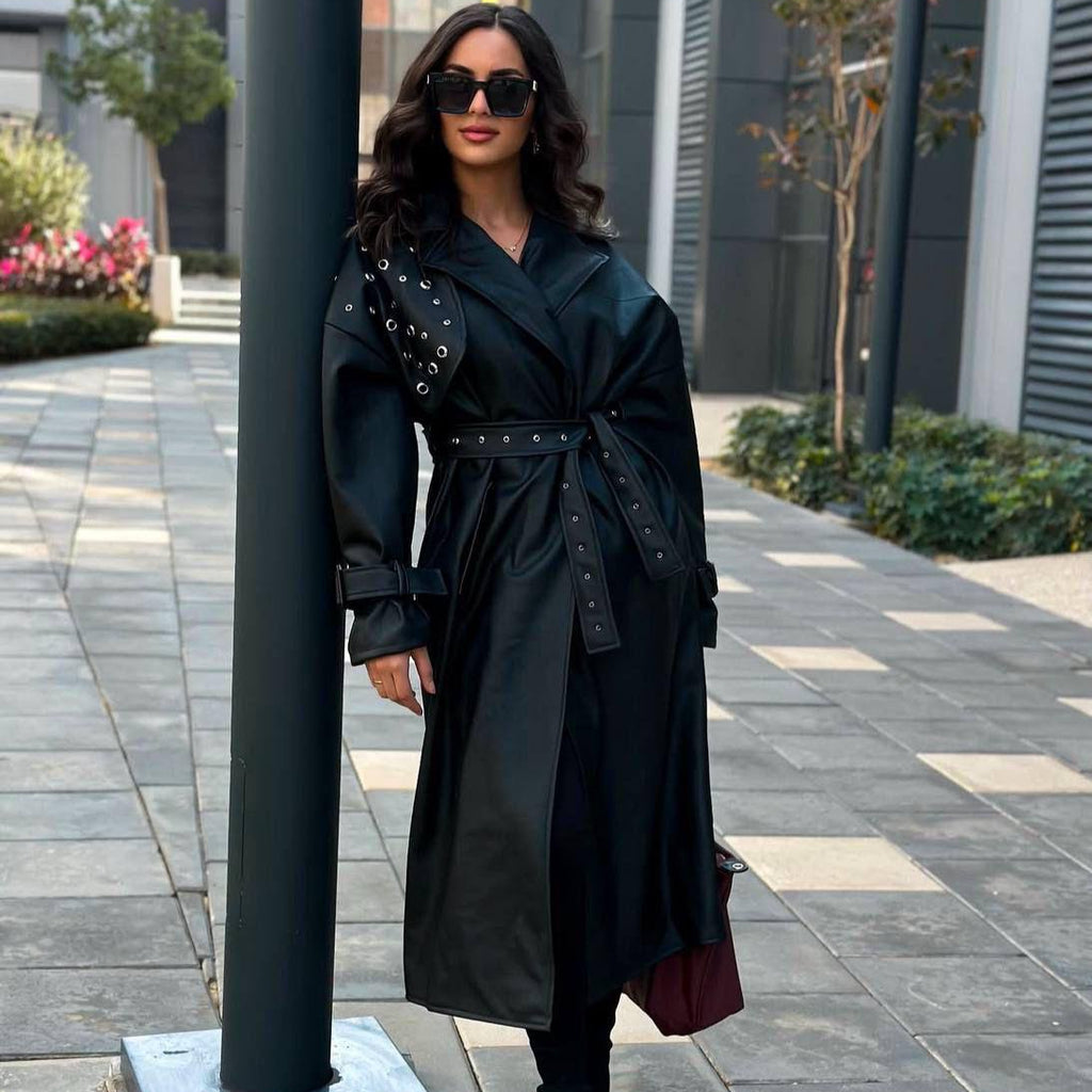 Long Leather Coat