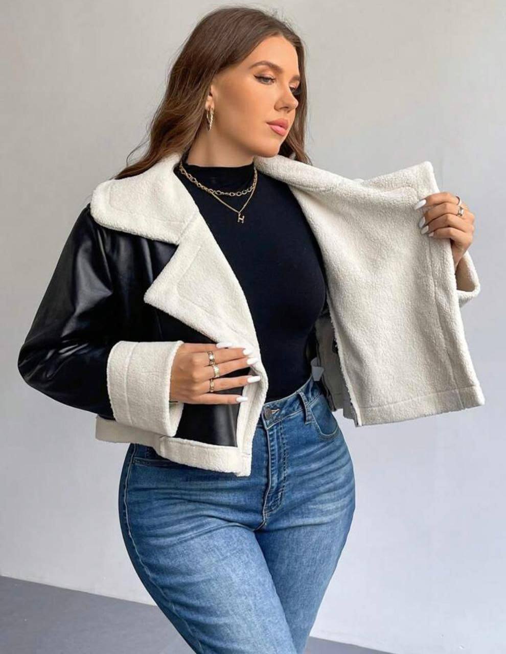 Leather Jacket with Fur Lining